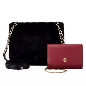 INC INTERNATIONAL CONCEPTS Sibbell Faux Fur and Faux Leather Bag Set,